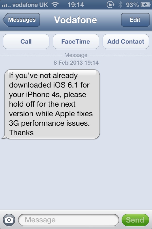 sms ios 6.1